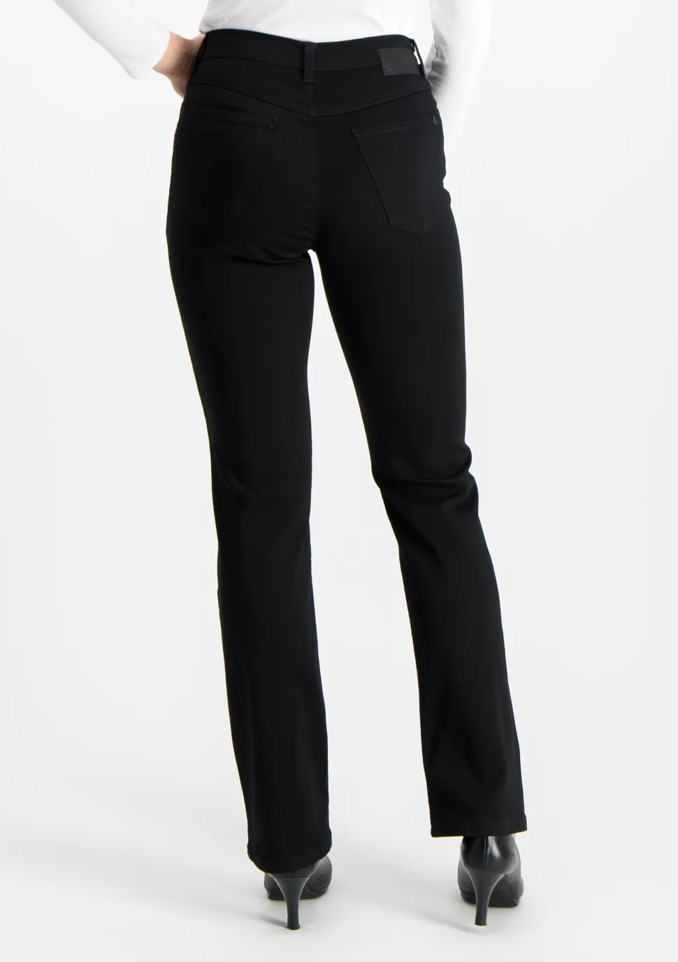 Very Nice Naisten Farkut, Caramel 9691 Curvy Fit Super Stretch Musta