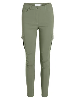 Vila housut, VICARGO RW 7/8 PANT Khaki