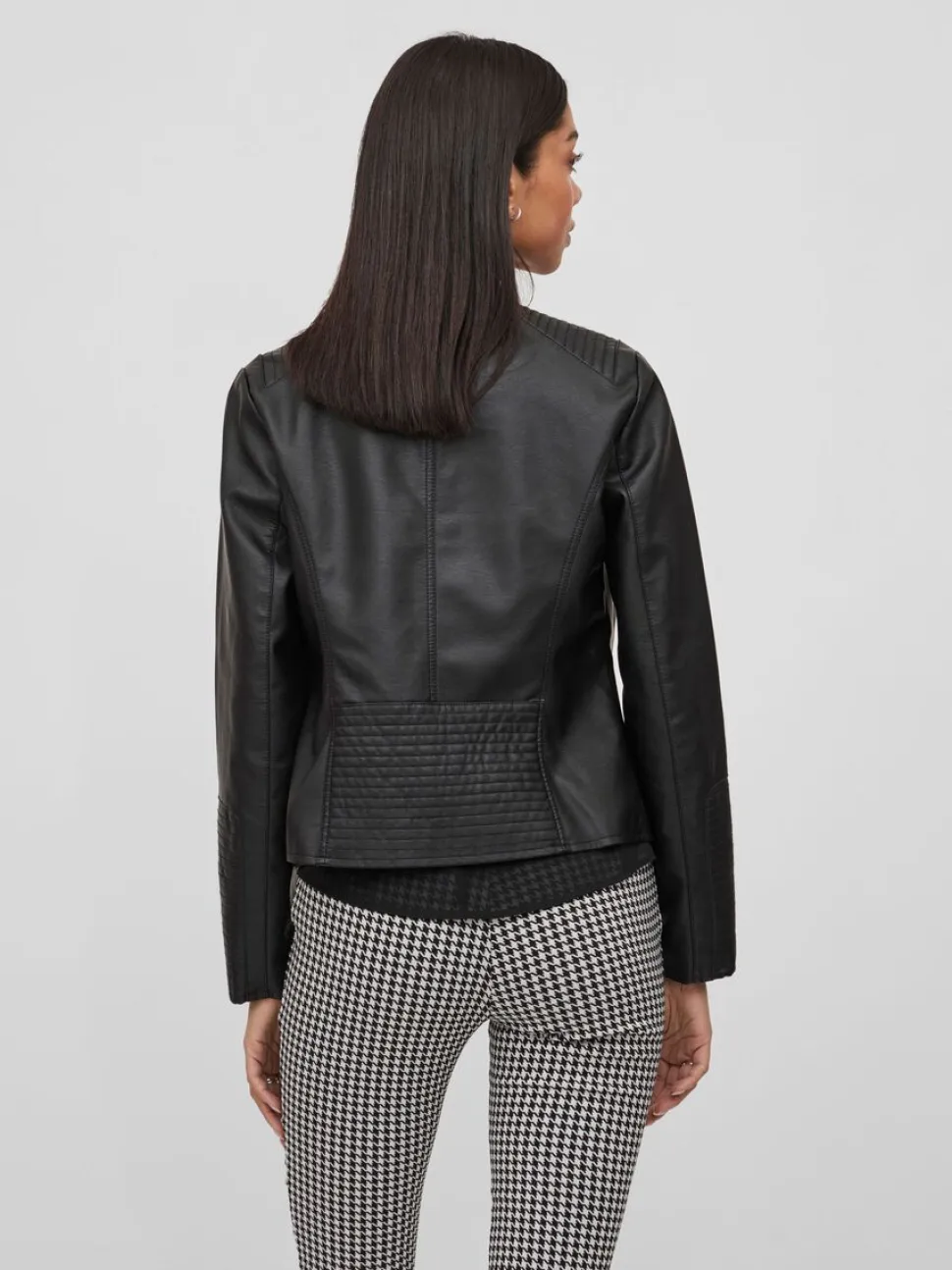 Vila keinonahkatakki, VIBLUE COATEDJACKET Musta