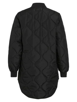 Vila naisten tikkitakki VITATE L/S QUILT JACKET - NOOS, Black Beauty