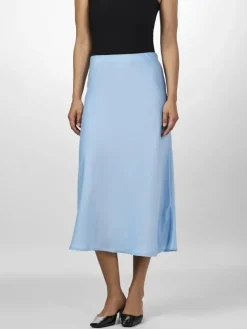 Y.A.S hame, YASPELLA HW MIDI SKIRT Vaaleansininen