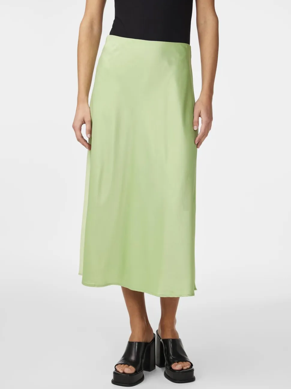 Y.A.S hame, YASPELLA HW MIDI SKIRT Mintunvihreä