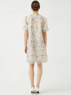 Y.A.S naisten mekko, YASLEANNA SS DRESS S. - SHOW Valkopohjainen Kuosi