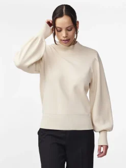 Y.A.S Naisten Neulepusero, YASFONNY LS KNIT PULLOVER S. NOOS Luonnonvalkoinen
