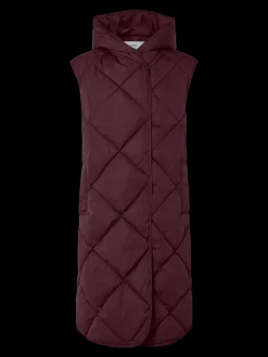 Y.A.S naisten toppaliivi, YASSELURA PADDED VEST Viininpunainen