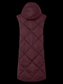 Y.A.S naisten toppaliivi, YASSELURA PADDED VEST Viininpunainen